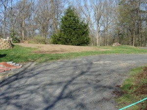 New topsoil on the back yard areas that had huge huge dips in them.